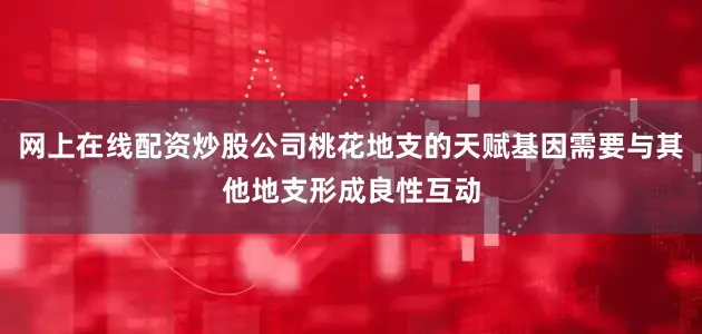 网上在线配资炒股公司桃花地支的天赋基因需要与其他地支形成良性互动