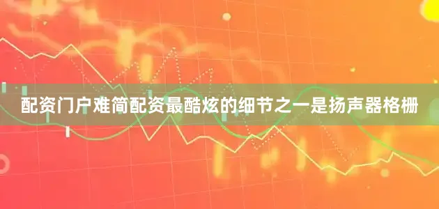 配资门户难简配资最酷炫的细节之一是扬声器格栅