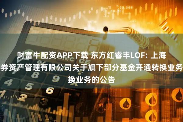 财富牛配资APP下载 东方红睿丰LOF: 上海东方证券资产管理有限公司关于旗下部分基金开通转换业务的公告